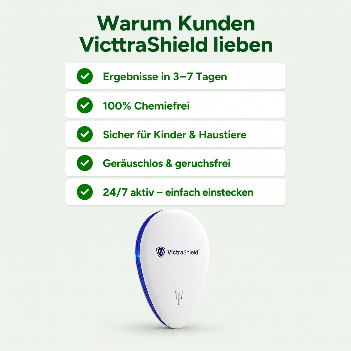 VictraShield™ Ultraschall-Schädlingsvertreiber